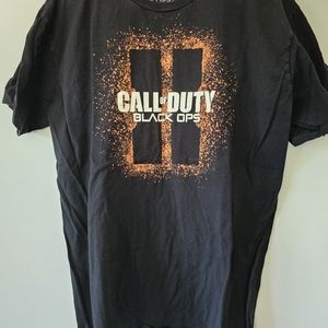 Black Call of Duty Black Ops II Official Logo Tee Shirt XL